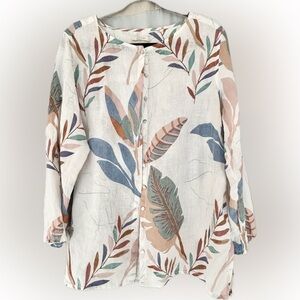 Cynthia Rowley 100% linen Top